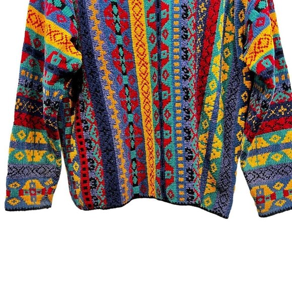 VTG Express Tricot Women Multicolor Long Sleeve Pullover Sweater Size S - Picture 7 of 12